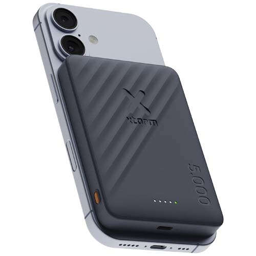 Batterie sans fil publicitaire 5000 mAh 15 W Xtorm Go2 Bleu minéral